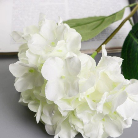 Artificial flowers "Extra" D-16 cm 55 cm, white-1