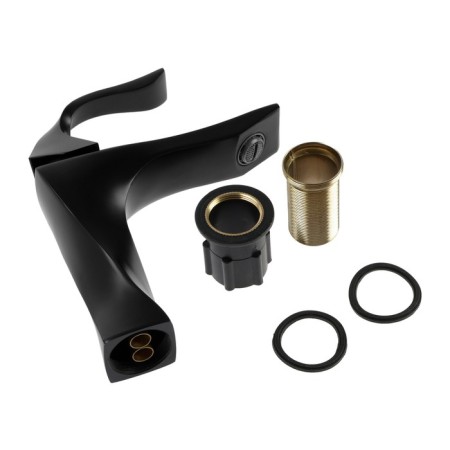 Zein Z3790 sink mixer, designer, single -leaf, 35 mm cartridge, black-10