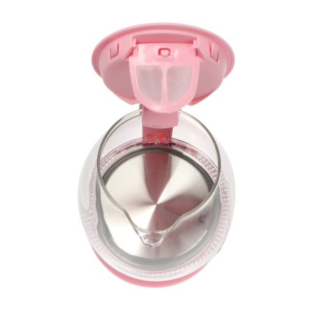 Electric kettle KitFort KT-653-2, glass, 1 l, 1100 watts, pink-4