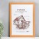 Photo frame wood 21x30 cm, amber (plastic screen)