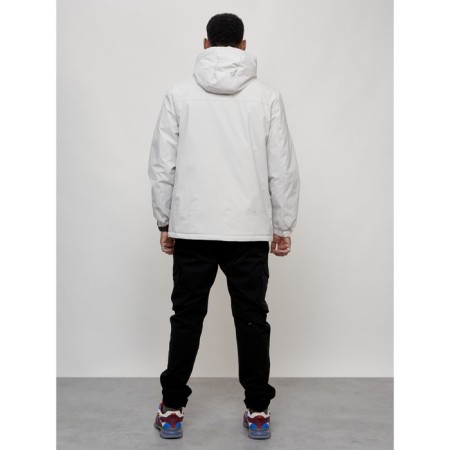 Male spring jacket, size 52, light gray color-12