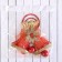 Decoration New Year's "Bell Forest Tale" 23x25 cm, red-gold