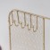 Souvenir Metal with a mirror stand for jewelry "Network" gold 25.3x10x28.7 cm