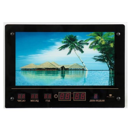Picture with backlight and information calendar "Palma" 46*33cm
