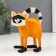 Souvenir Polystone 3D "Raccoon" Orange 16x9x13 cm