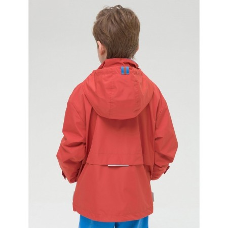 Windbreaker for boys, height 116 cm, terracotta color-3
