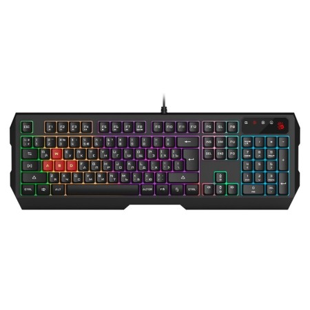 Keyboard A4Tech Bloody B135N Black USB Multimedia for Gamer LED (Tarling Supply) 103388