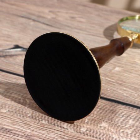 Lupa table souvenir "ari" wood, brass 25 cm-4