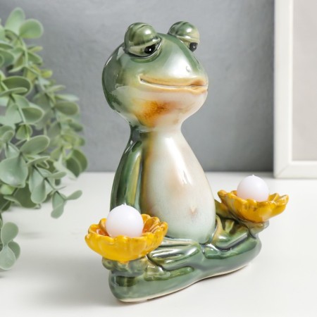 Souvenir Ceramics Light "Frog and Zen" mix 13x7x13 cm-2