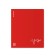 Notebook of 48 sheets in the Erichkrause CoverProbook Words cage, with a plastic cover, red,
