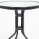 Set of garden furniture: table, 2 stools, brown
