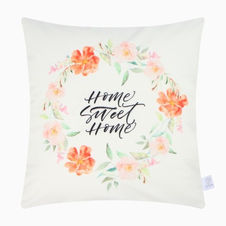 A set of decorative pillowcases "Flowers" - 4 pcs, 40x40 cm, velor-1