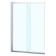 Bath curtain Azario Boston 143, 80x140 cm, sliding, profile chromium