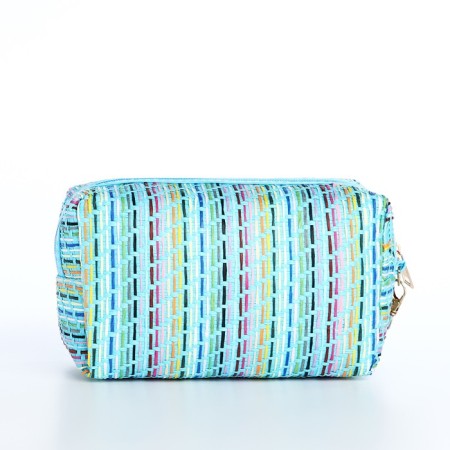 Cosmetic bag with lightning, blue color-1