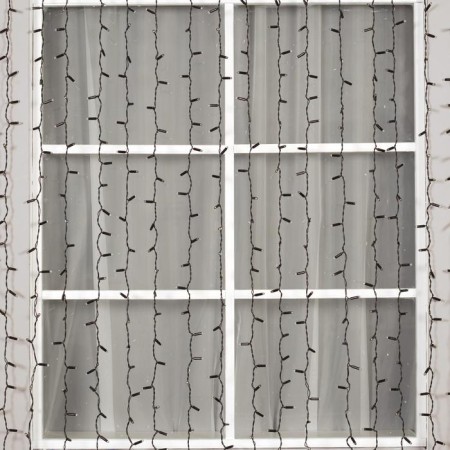 Garland "Curtain" 2 × 6 m, IP65, UMS, dark thread, 1440 LED, warm white glow, 220 V-1