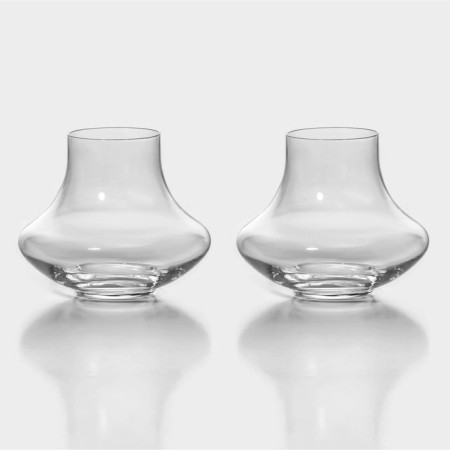 A set of glass glasses for cognac Bohemia Crystal, 280 ml, 2 pcs