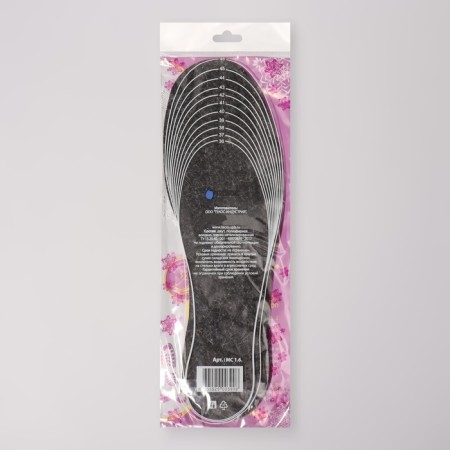 Soft trail insoles, insulated, universal, 36-46 rr, 30 cm, pair, black color-5