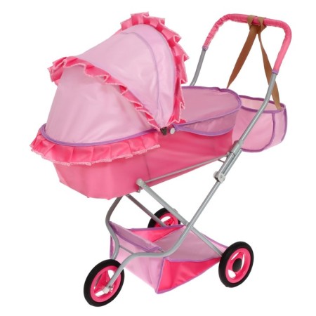Puppet stroller No. 10, pink color with lilac-1