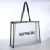Household bag without fastening, gray color