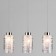 STELLA lamp, 3x60W E27, chromium color