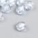 Plastic beads "Ball ribbed - inner color of blue" set of 20 g 1.2x1.1 cm