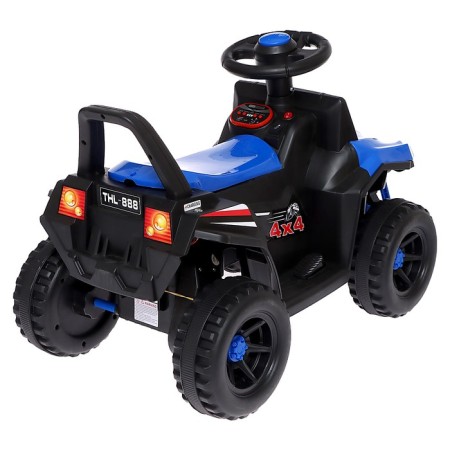 Electric car "Quadrik", blue color-3