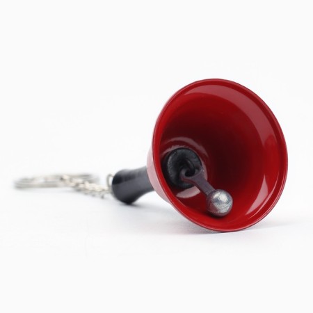 Bell bell "Bella", 6 x 4 cm, red-1