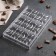 Konfinetta chocolate form “Tiles with rings”, 27.5 × 17.5 × 2.5 cm, 3 cells (15.3 × 7.5x0.8 cm)