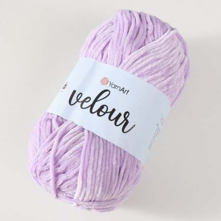 Yarn "Velour" 100% micropoliester 170m/100g (859 lilac)-1