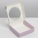 Low sides makarun box, lavender confectionery packaging, 11x 11x 3 cm