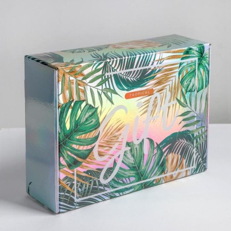 Gift folding box, packaging, GIFT, 30.5 x 22 x 9.5 cm-3