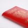 Cover for passport, red color