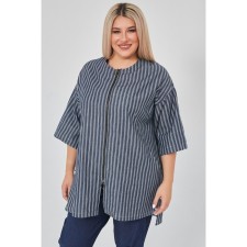 Women's tunic, size 56, dark blue color