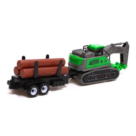 Excavator inertial "construction", with a trailer, mix-2