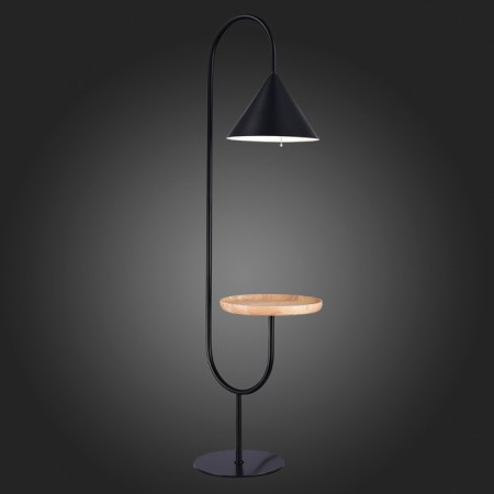 The floor lamp ST LUCE. SL1802.405.01. Amiro. 1x60 W, E27, 43x43x140 cm, black color-2