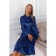 Women's dress, size 42, blue color, black 5586