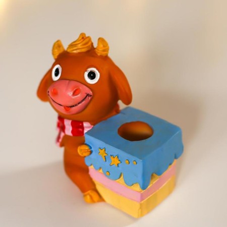 Souvenir Polystone SPRISE "Gobby in a scarf with a cake"-4