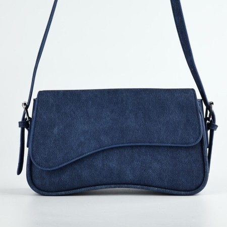 Female bag 25*14*6.5 cm, blue color-1