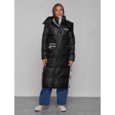 Coat insulated winter female, size 42, black color