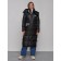 Coat insulated winter female, size 42, black color