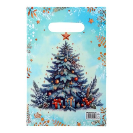 Packet "Watercolor spruce", polyethylene with a cut pen, 30x20 cm, 30 μm