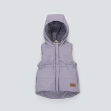 Безрукавка детская утеплённая KinDerLitto «Кантри», рост 98-104 см, цвет пыльная лаванда