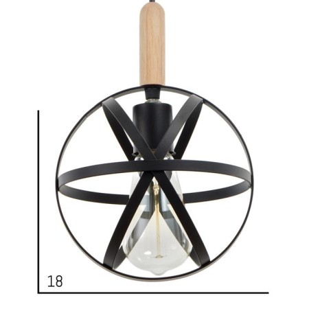 Lamp Bayerlux 88304/1 E27 40W Black 17.5x17.5x20.5-120 cm-4