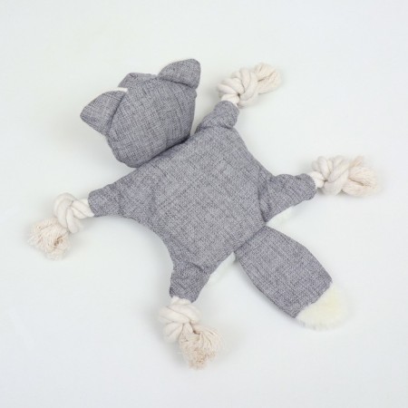 Textile toy with a raccoon rifle with a squeak, rustling, 26 x 28 cm-4