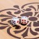 Backgammon "lion and tiger", wooden board 50 x 50 cm, with a field for playing checkers