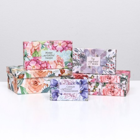 A set of boxes 10 in 1 "Flower Galaxy", 30 x 19 x 12 - 12 x 6.5 x 4 cm-4