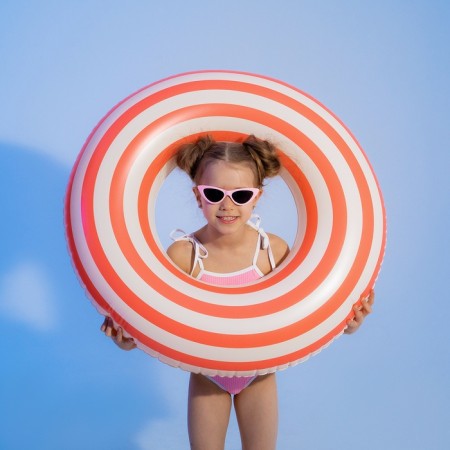 Swimming circle 80 cm, white/orange color-4