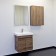 Oslo-60 suspended Comfort wardrobe, dark brown oak