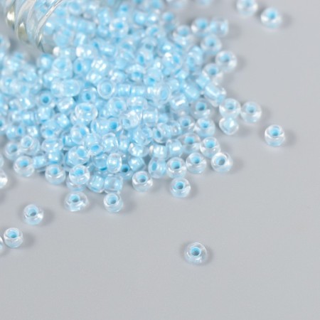 8/0 beads in the bottle "translucent with a centrality. Water" shines under UV 20 g 6x2x2 cm-2