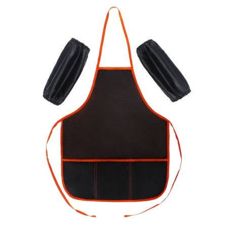 Apron for labor + sleevens, 490 x 390/250 x 160 mm, size S (height 116-146), calligrata, "standard", black, mix